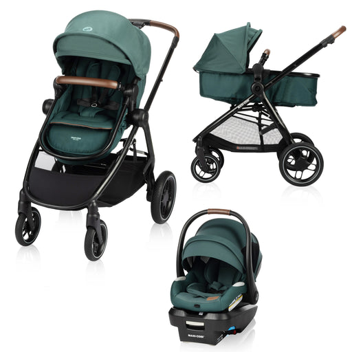 Maxi Cosi Zelia Luxe 5-in-1 Modular Travel System - Essential Green (Bad Packaging)
