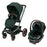 Maxi Cosi Fame Stroller + Mico Luxe+ Car Seat Travel System - Twillic Black