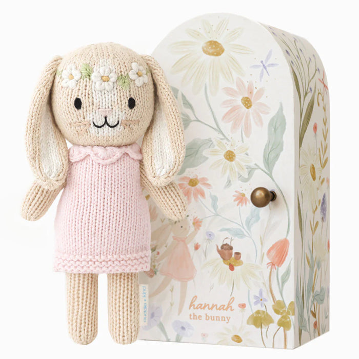 Cuddle+Kind Tiny Hannah The Bunny - Blush