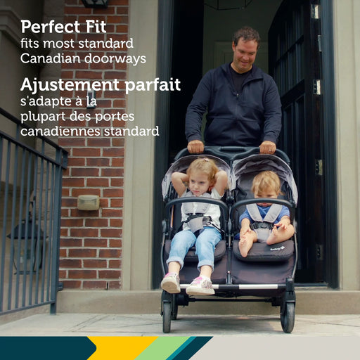 Safety 1st Double Double Duo Stroller - Black Star
