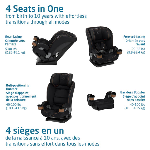 Maxi Cosi Kani All In One Car Seat - Authentic Black