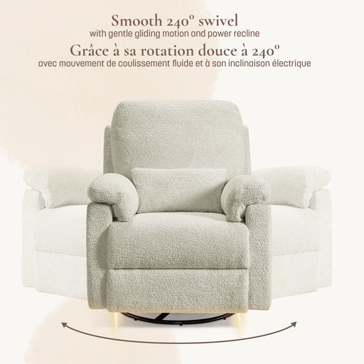 Little Seeds Bellamy Power Glider Recliner - Oyster