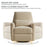 Maxi Cosi Ansel Swivel Glider and Power Recliner with Night Light - Linen