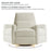 Maxi Cosi Ansel Swivel Glider and Power Recliner with Night Light - Cloud