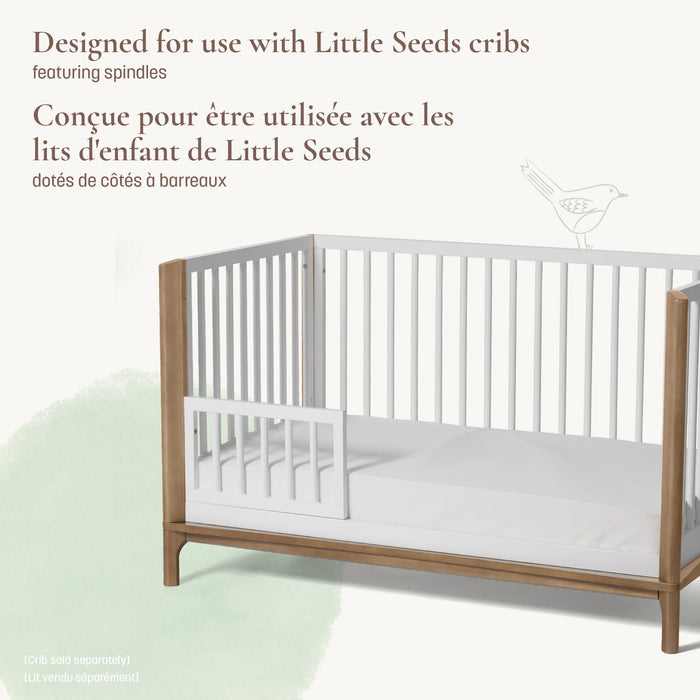 Little Seeds Toddler Guardrail (Spindle) Laurel Collection - White