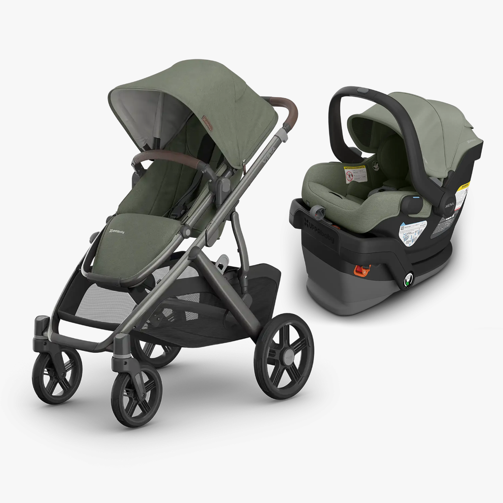 Uppababy Vista V3 Stroller + Mesa V3 Car Seat Bundle - Evelyn
