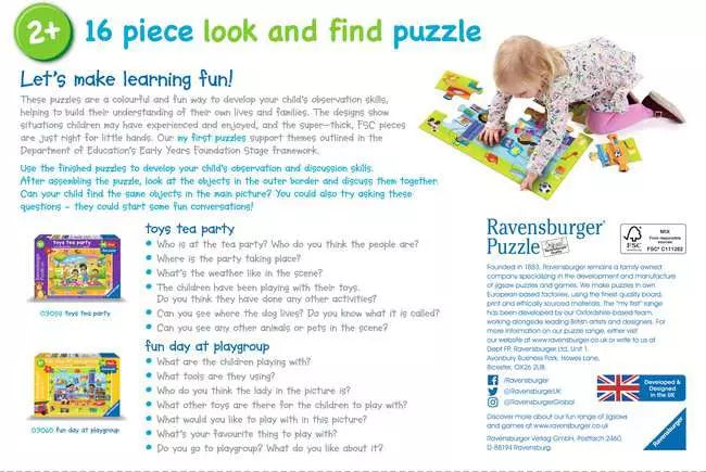 Ravensburger Puzzle 16pcs 2yr+ - Fun Day At Play Group