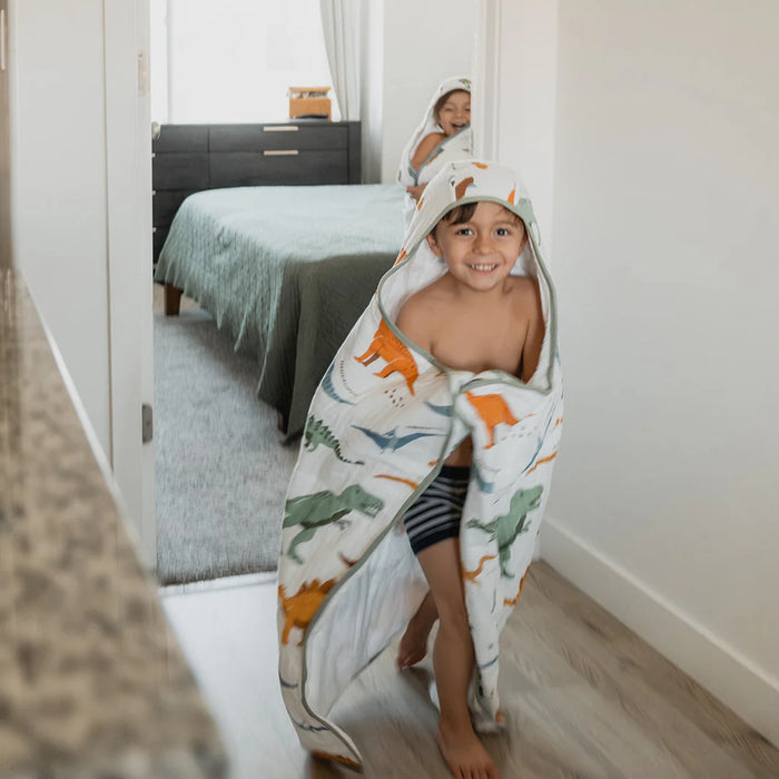 Little Unicorn Toddler Hooded Towel - Dino Names