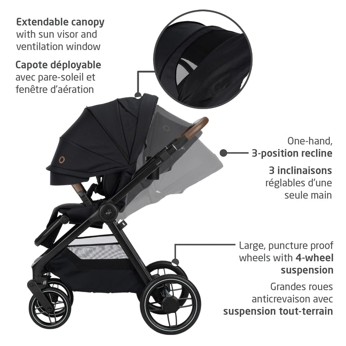 Maxi Cosi Oxford Travel System + Oria Bassinet Bundle