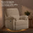 Little Seeds Bellamy Power Glider Recliner - Oyster