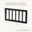 Little Seeds Toddler Guardrail (Spindle) Laurel Collection - Black