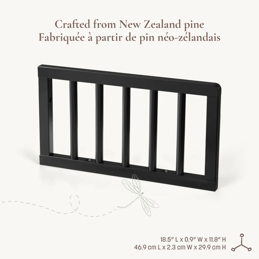 Little Seeds Toddler Guardrail (Spindle) Laurel Collection - Black