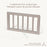 Little Seeds Toddler Guardrail (Spindle) Pala Collection - White