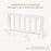 Little Seeds Toddler Guardrail (Spindle) Pala Collection - White