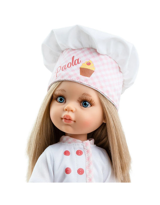Paola Reina Las Amigas Doll - Carol With Pastry Chef Set