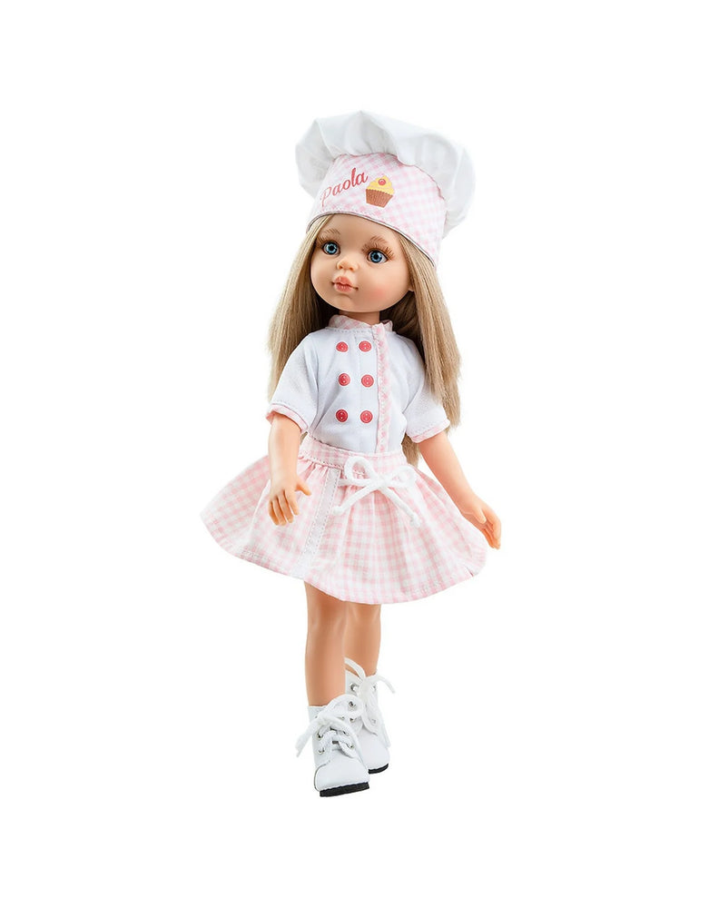 Paola Reina Las Amigas Doll - Carol With Pastry Chef Set