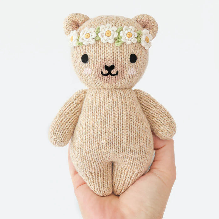 Cuddle+Kind Baby Honey Bear - Ivory Floral