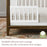 Little Seeds Toddler Guardrail (Spindle) Laurel Collection - White