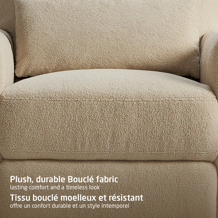 Maxi Cosi Ansel Swivel Glider and Power Recliner with Night Light - Linen