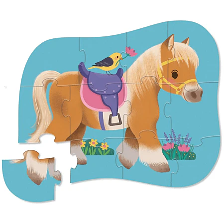 Crocodile Creek Mini Puzzle 12pcs - Pony