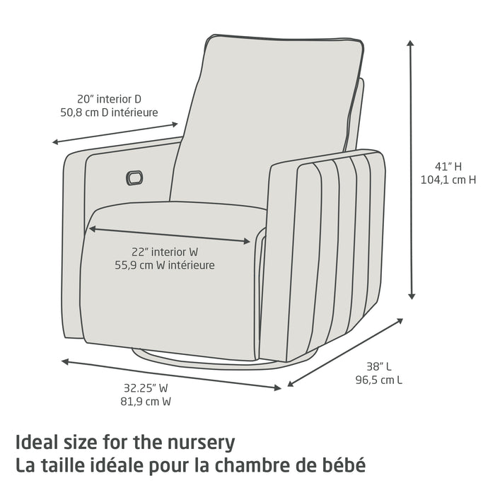 Maxi Cosi Dorian Channel Power Recliner - Crew Fog