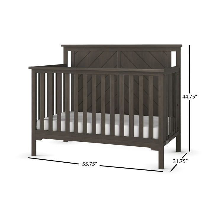 Child Craft Hampton Flat 4-in-1 Crib - Dapper Grey