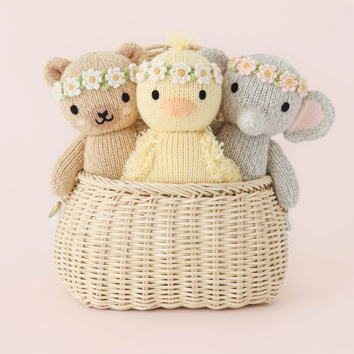 Cuddle+Kind Baby Honey Bear - Ivory Floral