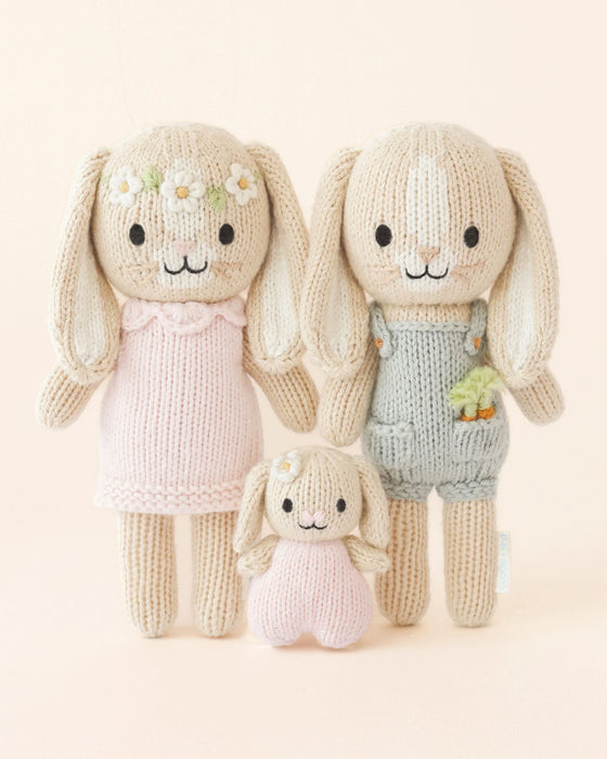 Cuddle+Kind Tiny Hannah The Bunny - Blush