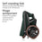 Maxi Cosi Fame Stroller + Mico Luxe+ Car Seat Travel System - Twillic Truffle