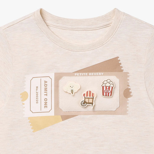 Petite Revery Short Sleeve Velcro Tee - Nimbus Cloud