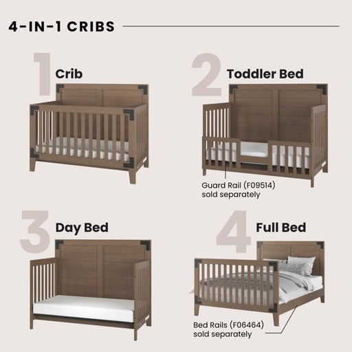 Child Craft Lucas 4-in-1 Crib - Dusty Heather