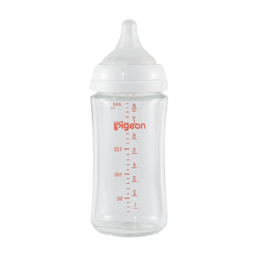 Pigeon Glass Bottle with M Nipple (3M+) 8oz (1 Pack)