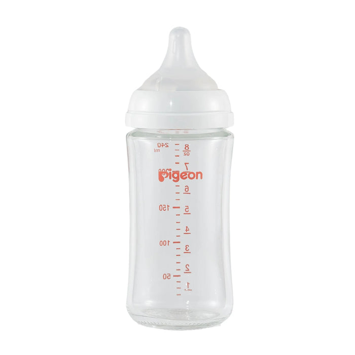 Pigeon Glass Bottle with M Nipple (3M+) 8oz (1 Pack)