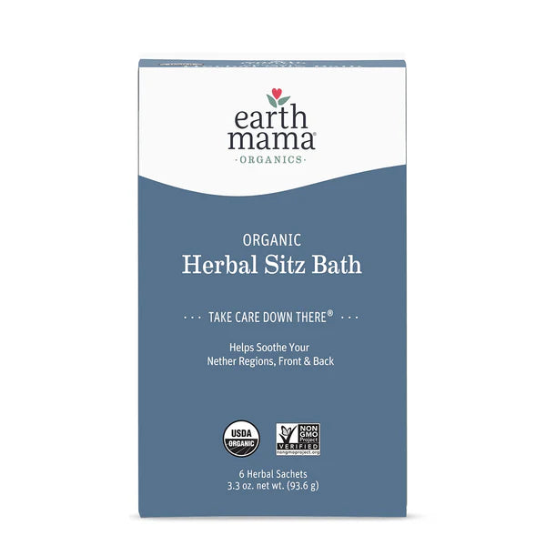 Earth Mama Organic Herbal Sitz Bath - 6 Pads(EXP 2026-06)
