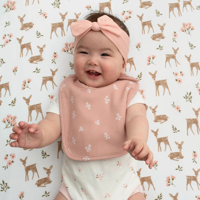 Living Textiles Cotton Fitted Sheet - Sophia Garden