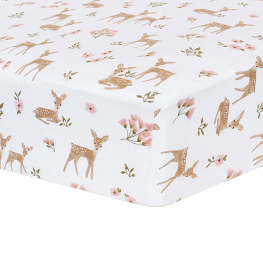 Living Textiles Cotton Fitted Sheet - Sophia Garden