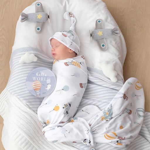 Living Textiles Newborn Baby Gift Set - Up&Up Away