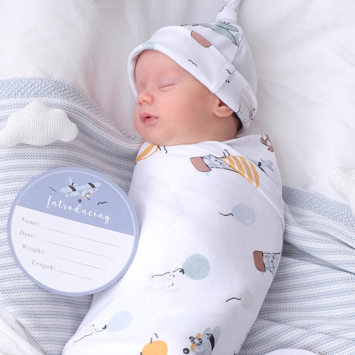 Living Textiles Newborn Baby Gift Set - Up&Up Away
