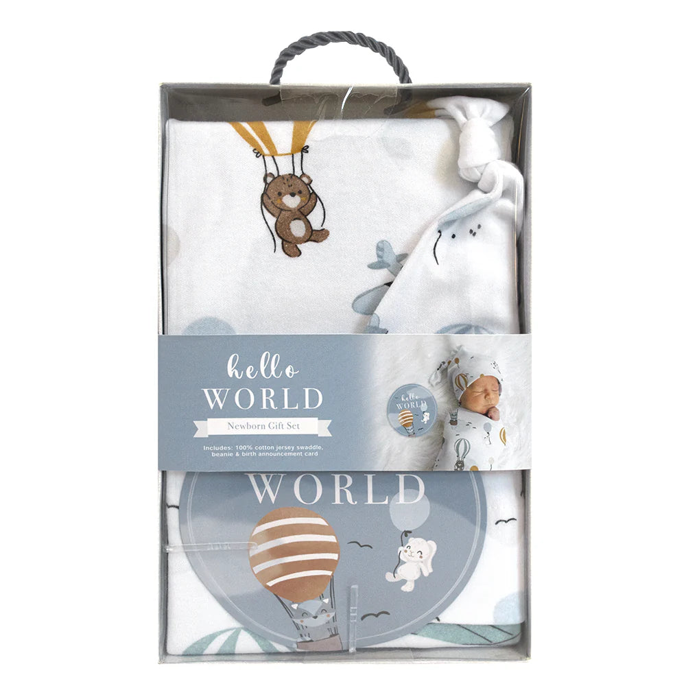 Living Textiles Newborn Baby Gift Set - Up&Up Away