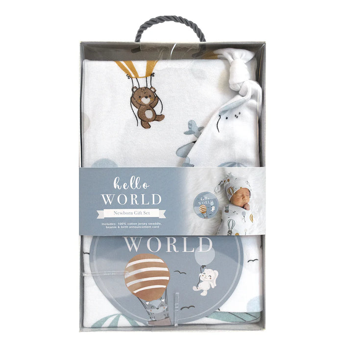 Living Textiles Newborn Baby Gift Set - Up&Up Away
