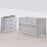 Natart Tulip Aiko Island Crib + 3 Drawer Dresser - All White