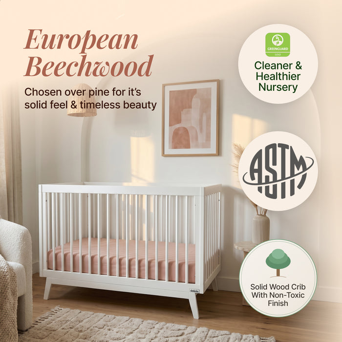 Dadada Soho 3-in-1 Convertible Crib - White