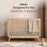 Dadada Soho 3-in-1 Convertible Crib - Natural