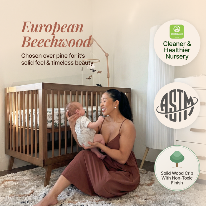 Dadada Soho 3-in-1 convertible crib - Walnut