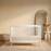 Dadada Soho 3-in-1 Convertible Crib - White/Natural