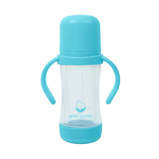 Green Sprouts Glass Sip & Straw Cup 5oz - Aqua