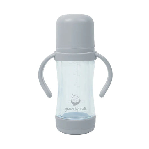 Green Sprouts Glass Sip & Straw Cup 5oz - Gray