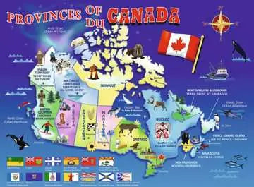 Ravensburger Puzzle 100pcs 6yr+ - Map of Canada
