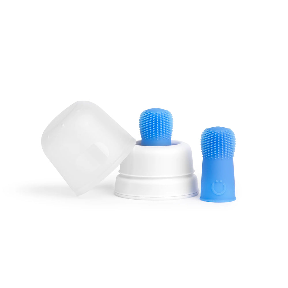 Ubbi Silicone Finger Toothbrush + Case 2pk - Polaris