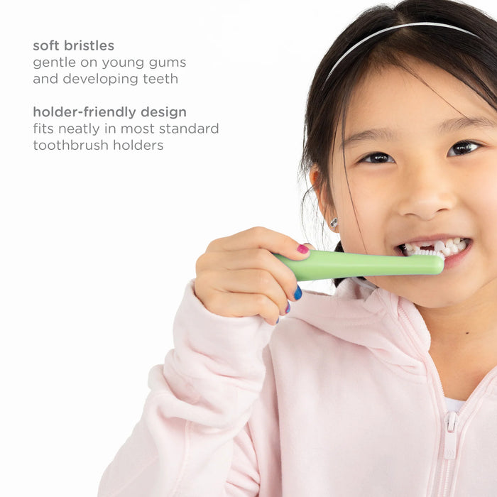 Ubbi 2-Stage Toddler Toothbrush Set - Polaris & Zest